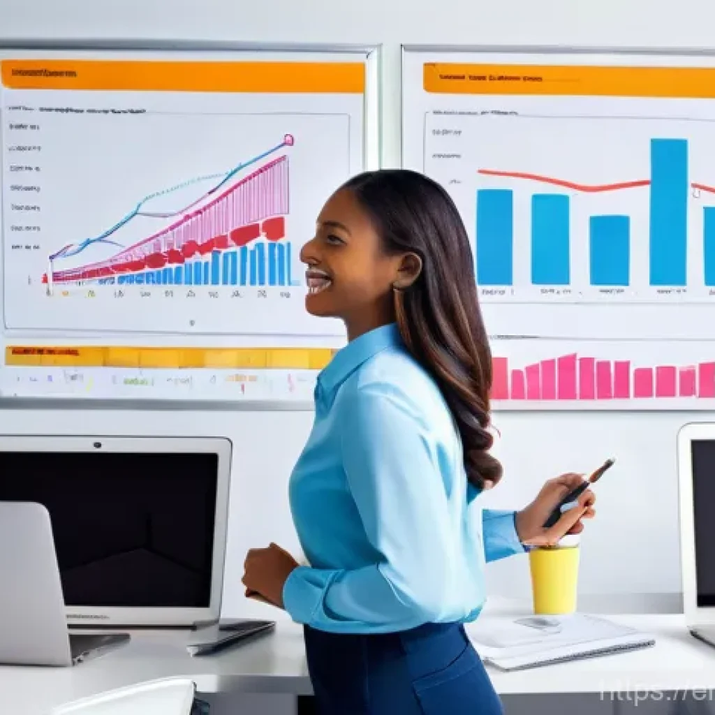 스타트업 마케팅 커리어 확장 - **Prompt: The Agile Marketer's Command Center**
    A vibrant, modern office scene with a young, div...
